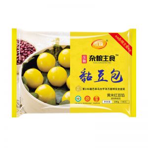 ZQ-Steamed Millet Buns(Stuffed With Red Bean Paste)/黄米红豆粘豆包/500g*18